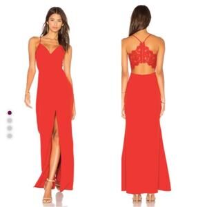 Lovers + Friends “Helena” Red Gown size 2